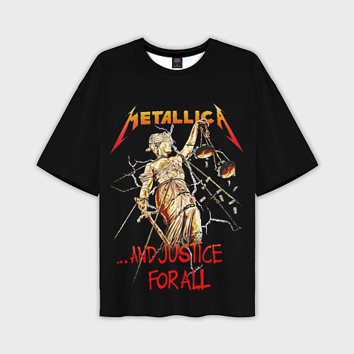 Мужская футболка оверсайз Metallica justice for all / 3D-принт – фото 1