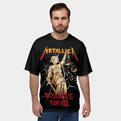 Футболка оверсайз мужская Metallica justice for all, цвет: 3D-принт — фото 2