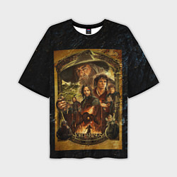 Мужская футболка оверсайз The lord of the rings - the fellowship of the ring
