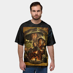 Футболка оверсайз мужская The lord of the rings - the fellowship of the ring, цвет: 3D-принт — фото 2