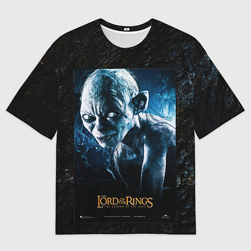 Мужская футболка оверсайз Lord of the rings - gollum / 3D-принт – фото 1