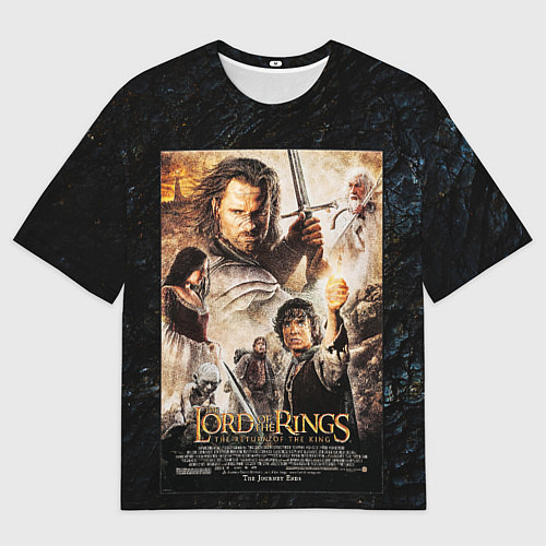 Мужская футболка оверсайз The lord of the rings - the return of the king / 3D-принт – фото 1