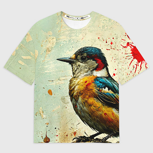 Мужская футболка оверсайз Кукушка / 3D-принт – фото 1