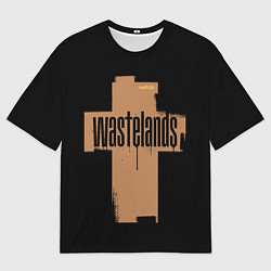 Мужская футболка оверсайз Гранжевый крест