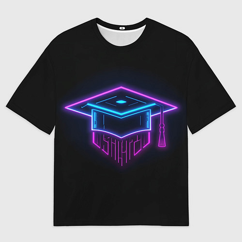 Мужская футболка оверсайз Неоновый магистр / 3D-принт – фото 1