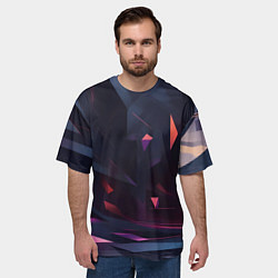 Футболка оверсайз мужская Абстрактный вихрь, цвет: 3D-принт — фото 2