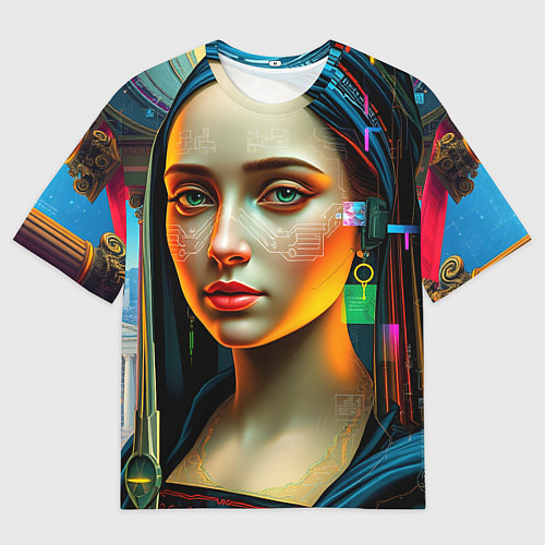 Мужская футболка оверсайз Цифровая классика / 3D-принт – фото 1