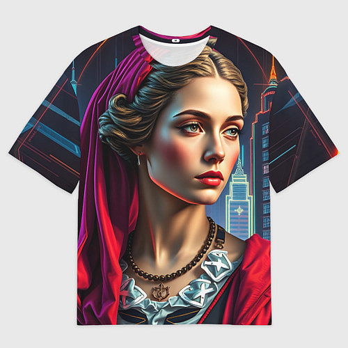 Мужская футболка оверсайз Классика в современной обработке / 3D-принт – фото 1