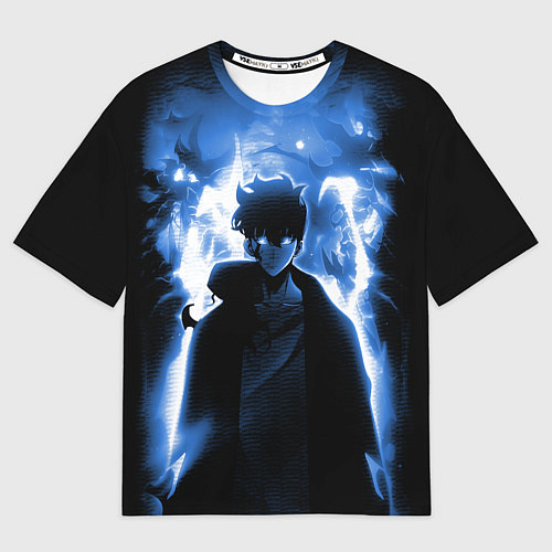 Мужская футболка оверсайз Поднятие уровня в одиночку - магистр теней / 3D-принт – фото 1