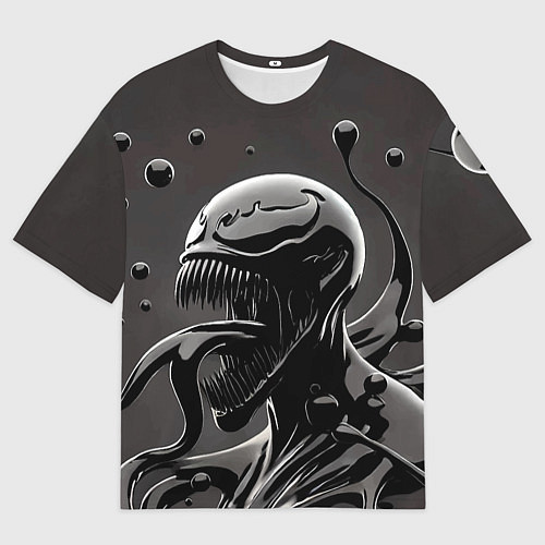 Мужская футболка оверсайз Веном - ядовитая слизь / 3D-принт – фото 1
