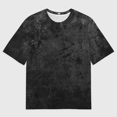 Мужская футболка оверсайз Абстракция - dark grunge break / 3D-принт – фото 1