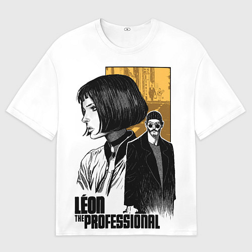 Мужская футболка оверсайз Леон - Жан и Натали / 3D-принт – фото 1
