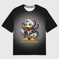 Футболка оверсайз мужская Venom-Duck-Trump joke, цвет: 3D-принт