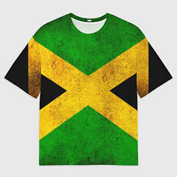 Футболка оверсайз мужская Jamaica flag, цвет: 3D-принт