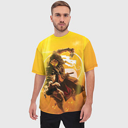 Футболка оверсайз мужская Скорпион - Mortal Kombat, цвет: 3D-принт — фото 2