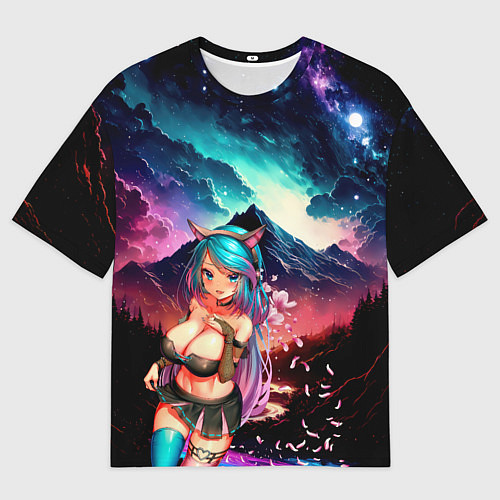 Мужская футболка оверсайз Silvervale / 3D-принт – фото 1