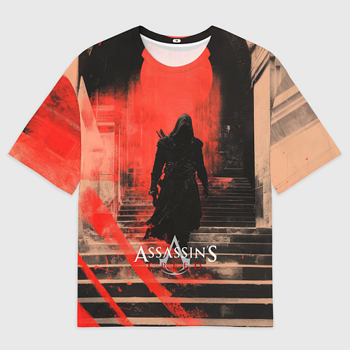 Мужская футболка оверсайз Assassins Creed poster style / 3D-принт – фото 1