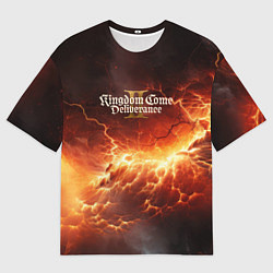 Футболка оверсайз мужская Kingdom Come Deliverance 2 logo, цвет: 3D-принт