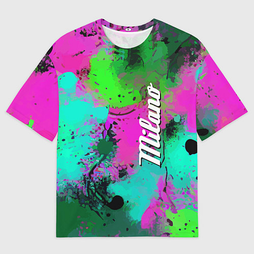 Мужская футболка оверсайз Color impression - abstraction / 3D-принт – фото 1