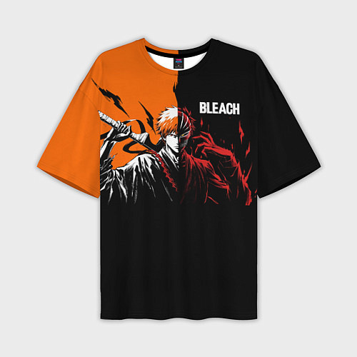 Мужская футболка оверсайз Bleach Ичиго Куросаки / 3D-принт – фото 1