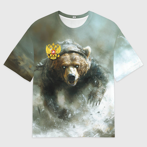 Мужская футболка оверсайз Медвежья доблесть / 3D-принт – фото 1