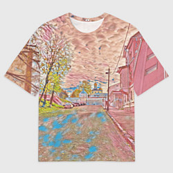 Мужская футболка оверсайз Старый город