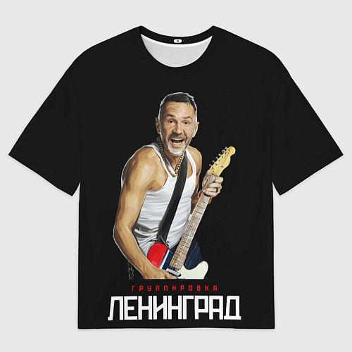 Мужская футболка оверсайз Leningrad group - Sergey / 3D-принт – фото 1