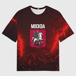 Мужская футболка оверсайз Москва - Россия