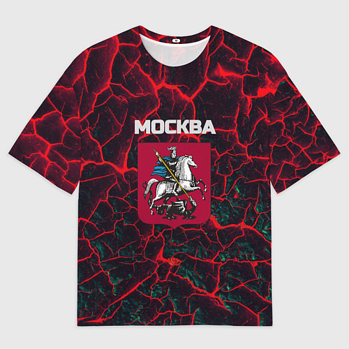 Мужская футболка оверсайз Москва Георгий Победоносец / 3D-принт – фото 1