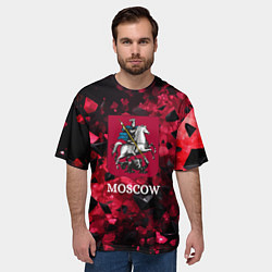 Футболка оверсайз мужская Московский герб, цвет: 3D-принт — фото 2