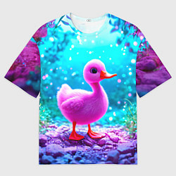 Мужская футболка оверсайз Утеночек