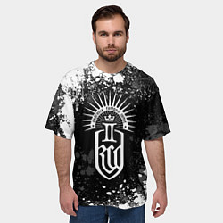 Футболка оверсайз мужская Kingdom come 2 - белые брызги, цвет: 3D-принт — фото 2