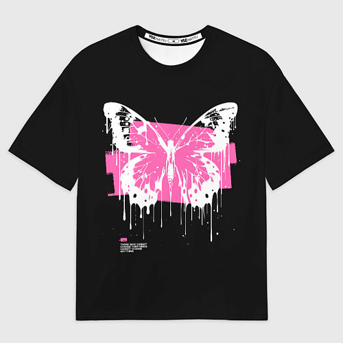 Мужская футболка оверсайз Butterfly Tattoo / 3D-принт – фото 1