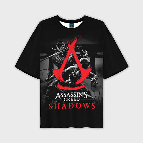 Мужская футболка оверсайз Assassins Creed Shadows - samurai / 3D-принт – фото 1