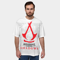 Футболка оверсайз мужская Assassins Creed Shadows - samurai, цвет: 3D-принт — фото 2