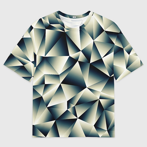 Мужская футболка оверсайз Осколки льда / 3D-принт – фото 1