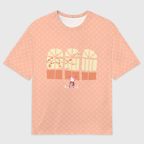 Мужская футболка оверсайз Spy x Family Anya Cute / 3D-принт – фото 1