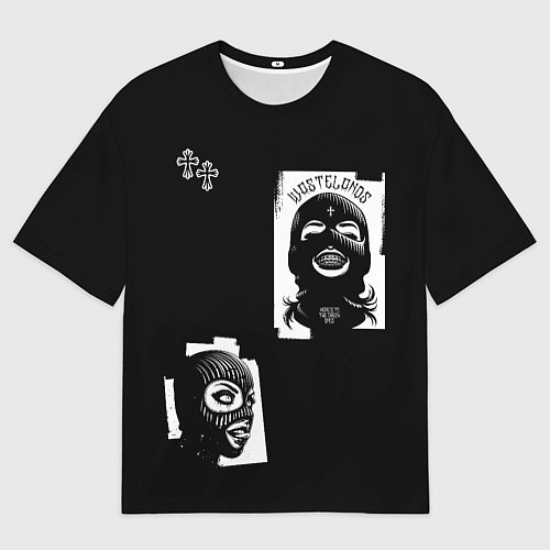 Мужская футболка оверсайз Девушки с крестами / 3D-принт – фото 1