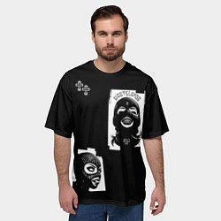 Футболка оверсайз мужская Девушки с крестами, цвет: 3D-принт — фото 2