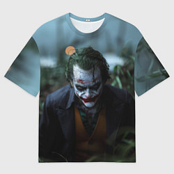 Футболка оверсайз мужская Джокер в траве, цвет: 3D-принт
