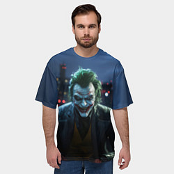 Футболка оверсайз мужская Зловещий Джокер, цвет: 3D-принт — фото 2