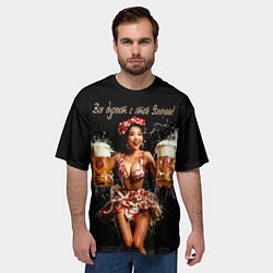 Футболка оверсайз мужская Все дуреют с этой Японии, цвет: 3D-принт — фото 2