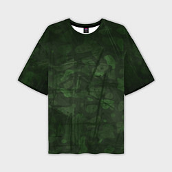 Футболка оверсайз мужская Абстракция - strange camouflage, цвет: 3D-принт