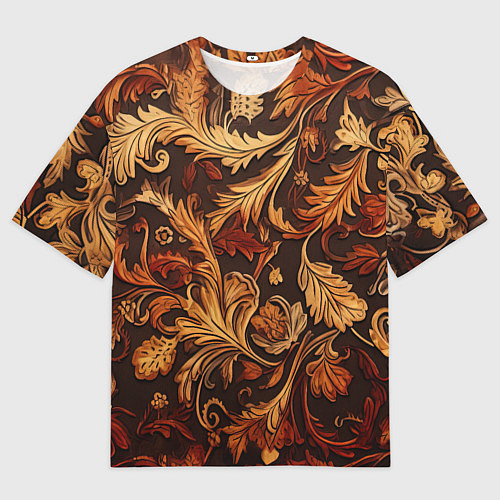 Мужская футболка оверсайз Старый ковер текстура / 3D-принт – фото 1