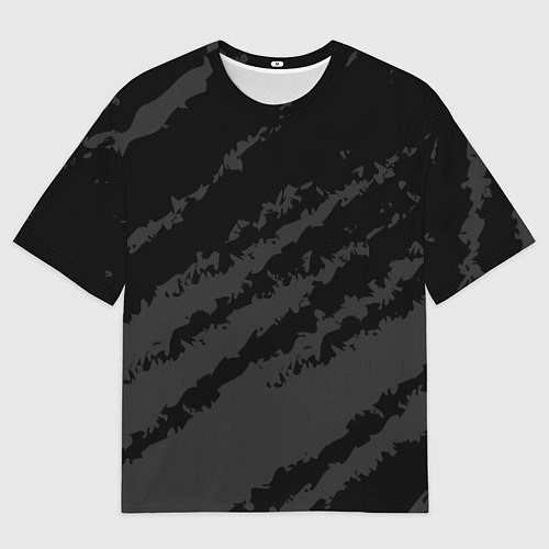 Мужская футболка оверсайз The color is black and gray / 3D-принт – фото 1