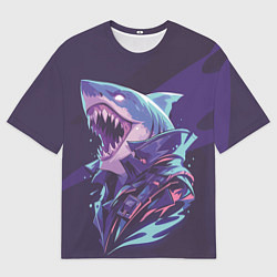 Футболка оверсайз мужская Акула-монстр, цвет: 3D-принт