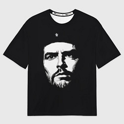 Футболка оверсайз мужская Че Гевара тёмный фон, цвет: 3D-принт