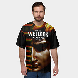 Футболка оверсайз мужская Davids Face Look, цвет: 3D-принт — фото 2