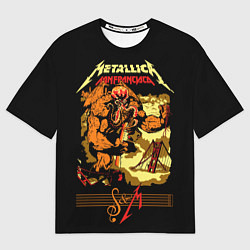 Футболка оверсайз мужская Metallica - octopus monster, цвет: 3D-принт