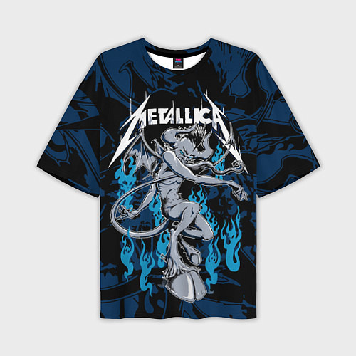 Мужская футболка оверсайз Metallica - damn / 3D-принт – фото 1